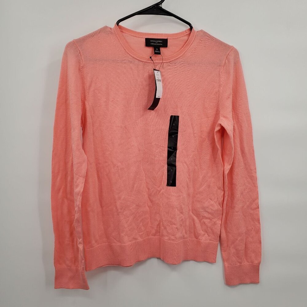 Banana Republic Crew Neck Pullover Sweater Women Size Small NWT Lightweight